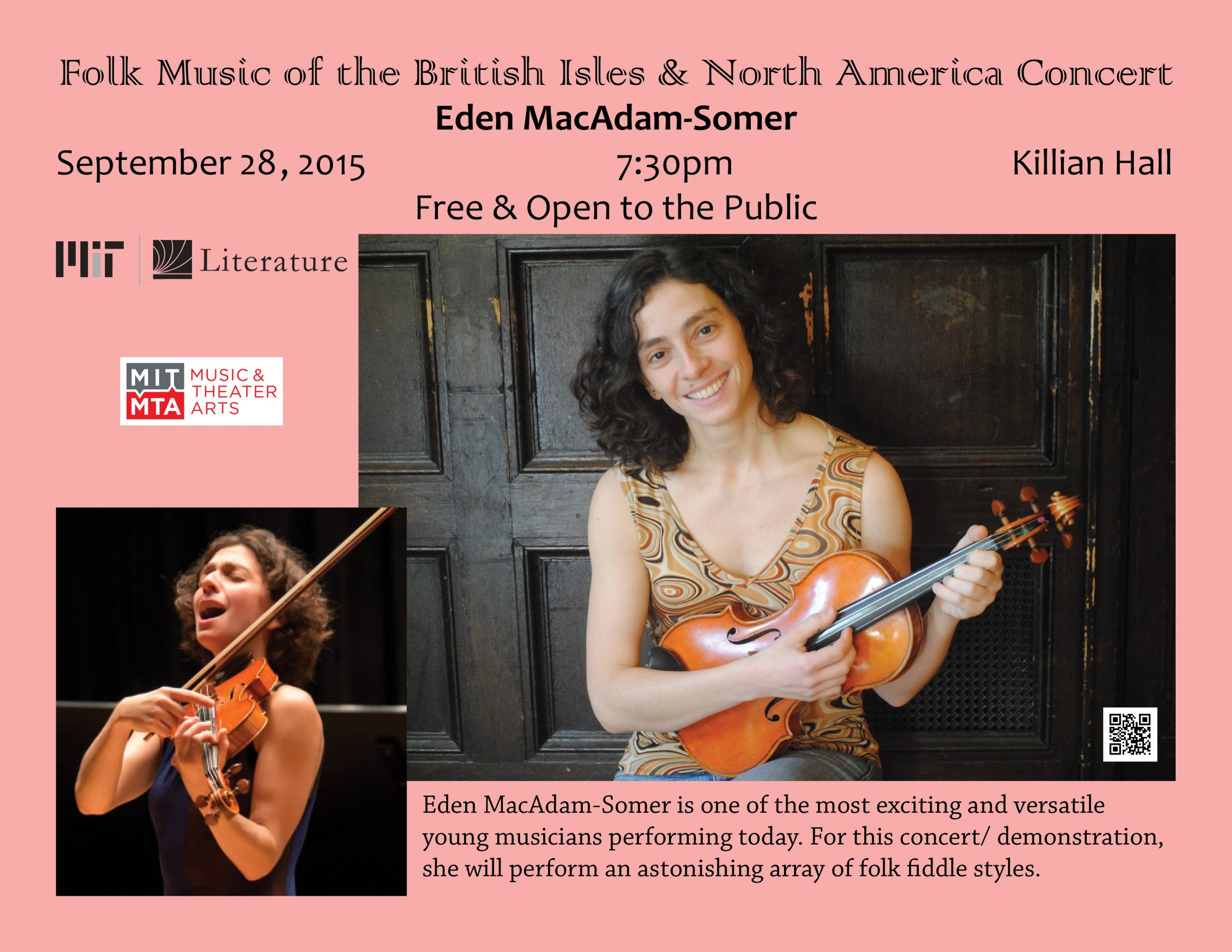 Folk Music of the British Isles & North America Presents Eden MacAdam-Somer